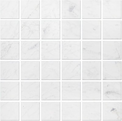 marble mosaic bianco carrara 2x2 