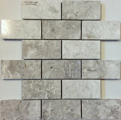 valensa 2x4 marble mosaic