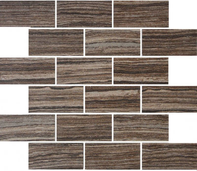 2X4 VALSINNI BROWN MOSAIC PORCELAIN TILES