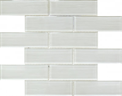 2X6 ACADIA SUPER WHITE GLASS TILE