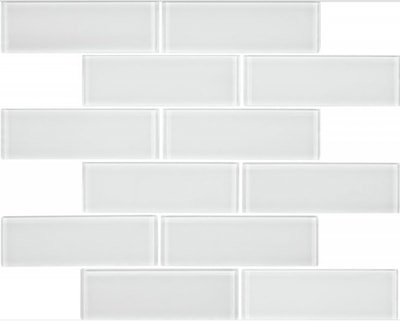 2X6 RIVA SUPER WHITE GLASS TILE