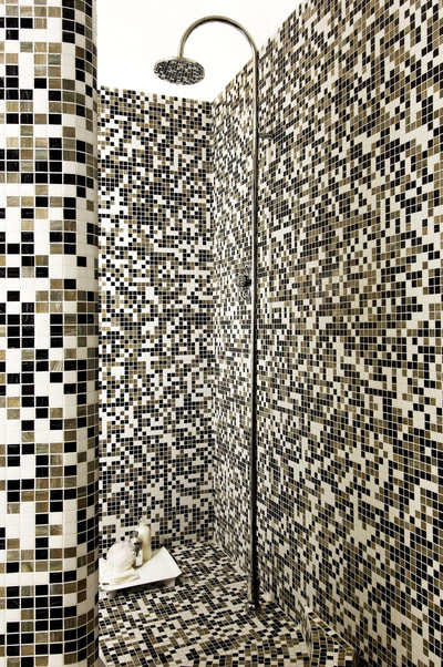 trend mix line glass mosaics