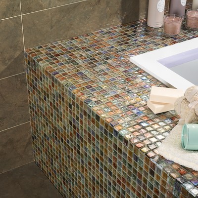 trend mix line glass mosaics