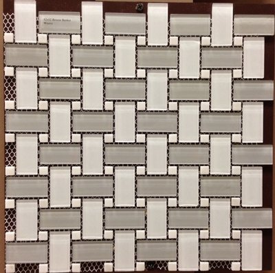 BREEZE BASKETWEAVE GLASS MOSAIC