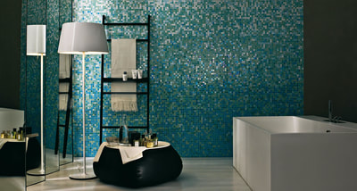 trend mix line glass mosaics