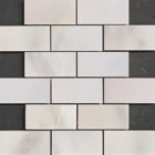 carrara 2x4 marble mosaic