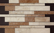 travertine mosaics coco strip