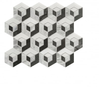 MARBLE MOSAICS CUBIC ILLUSION 3 COLOUR MIX