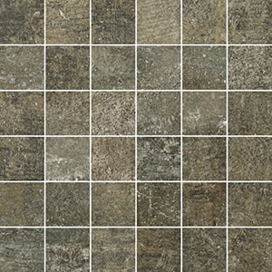 DARK FOSSIL PORCELAIN TILE MOSAIC