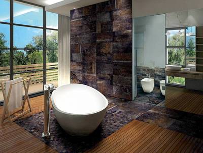 DARK FOSSIL PORCELAIN TILE