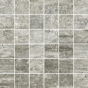 DARK FOSSIL PORCELAIN TILE MOSAIC