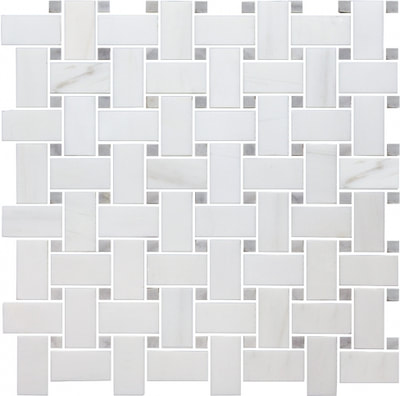 MARBLE MOSAICS DOLOMITE & GREY TWEED