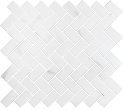 MARBLE MOSAICS DOLOMITE HERRINGBONE