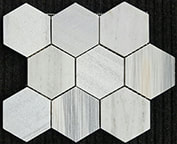 MARBLE MOSAIC CALACUTTA HEX