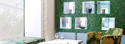 trend mix line glass mosaics