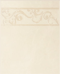 8X10 Marmo Savona Cream Border