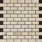 navona 1x2 travertine mosaic