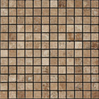 travertine mosaics 1x1 noce