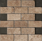 noce 2x4 travertine mosaic