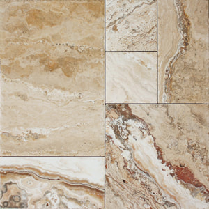 Picasso travertine tiles