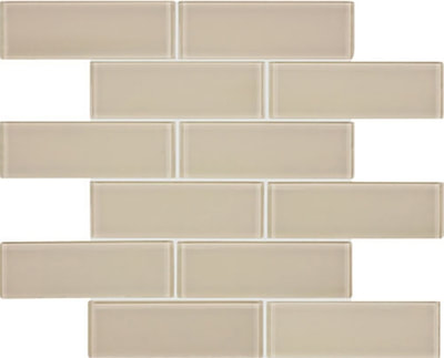 2X6 RIVA SUPER WHITE GLASS TILE