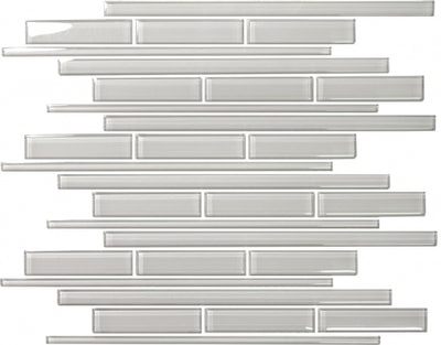 RIVA GREY GLASS STRIP MOSAIC