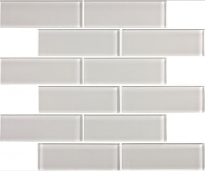 2X6 RIVA GREY GLASS TILE