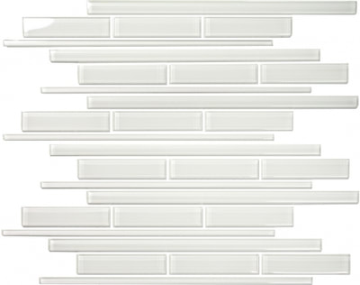 RIVA IVORY GLASS STRIP MOSAIC