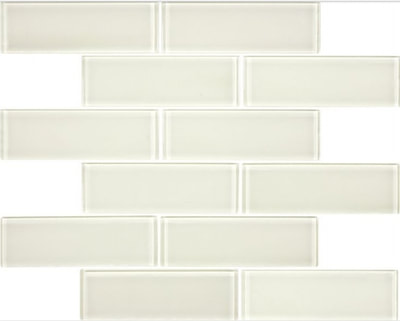 2X6 RIVA IVORY GLASS TILE