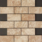 sunset 2x4 travertine mosaic