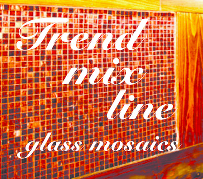 Trend mix line glass mosaics