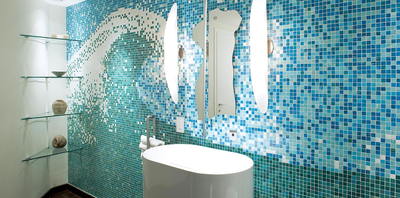 trend mix line glass mosaics