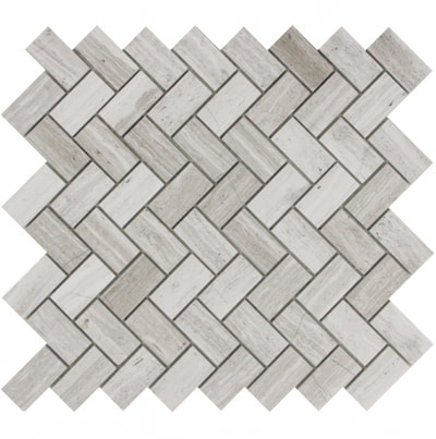 MARBLE MOSAICS WOODEN 2x2 HERRINGBONE