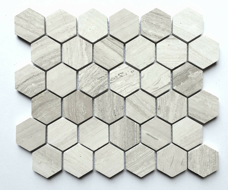 WOODEN HEXAGON TILES